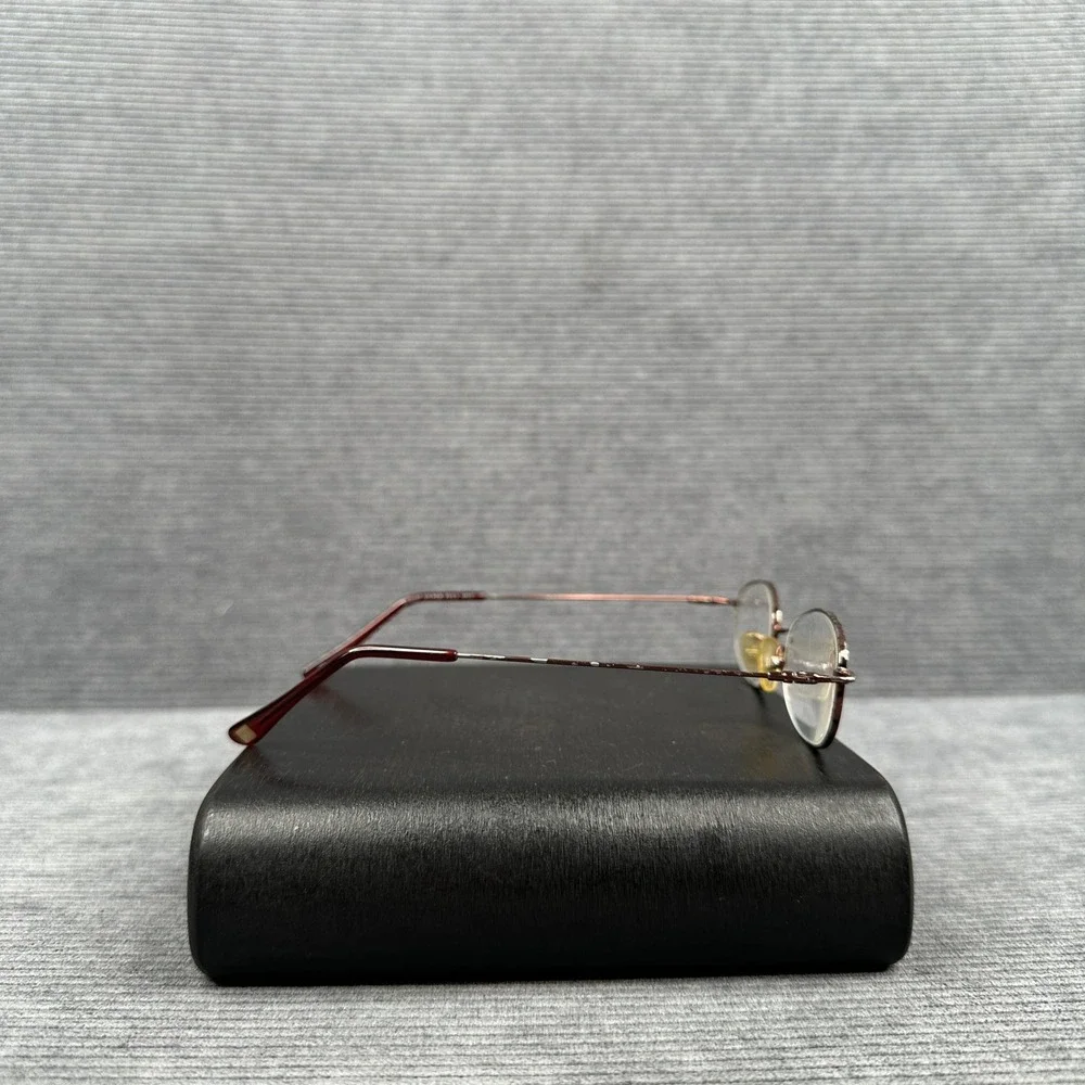 Magnivision Y2k Reading Glasses +1.50 Oval Burgundy Metal CT0107 Hyper Full MVC